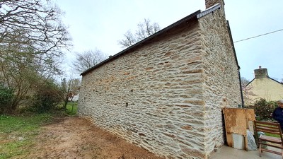 Moëlan-sur-Mer - restauration d'une façade, d'un pignon et d'une cheminée