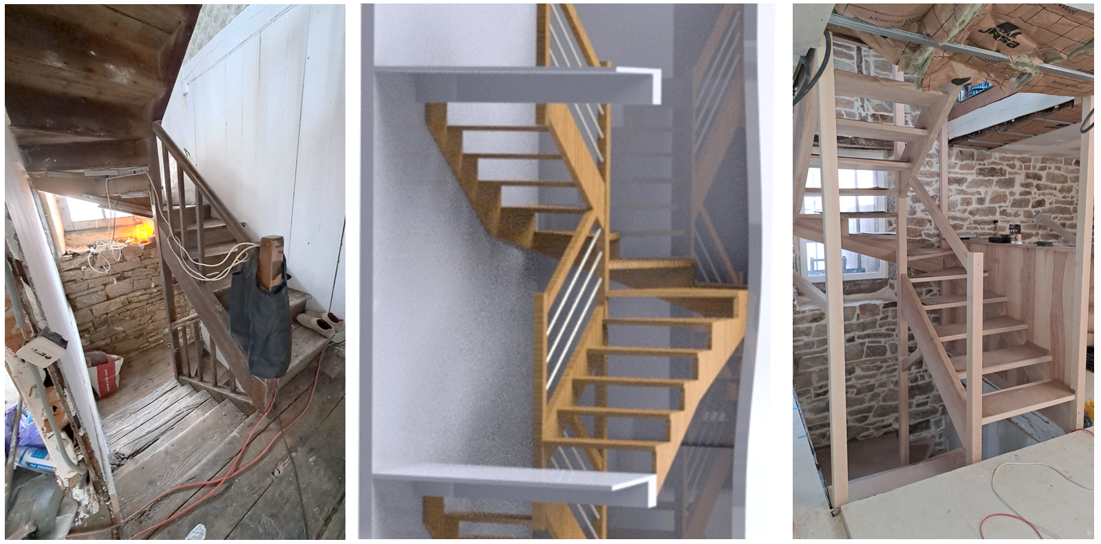 Progression des travaux au 1er étage