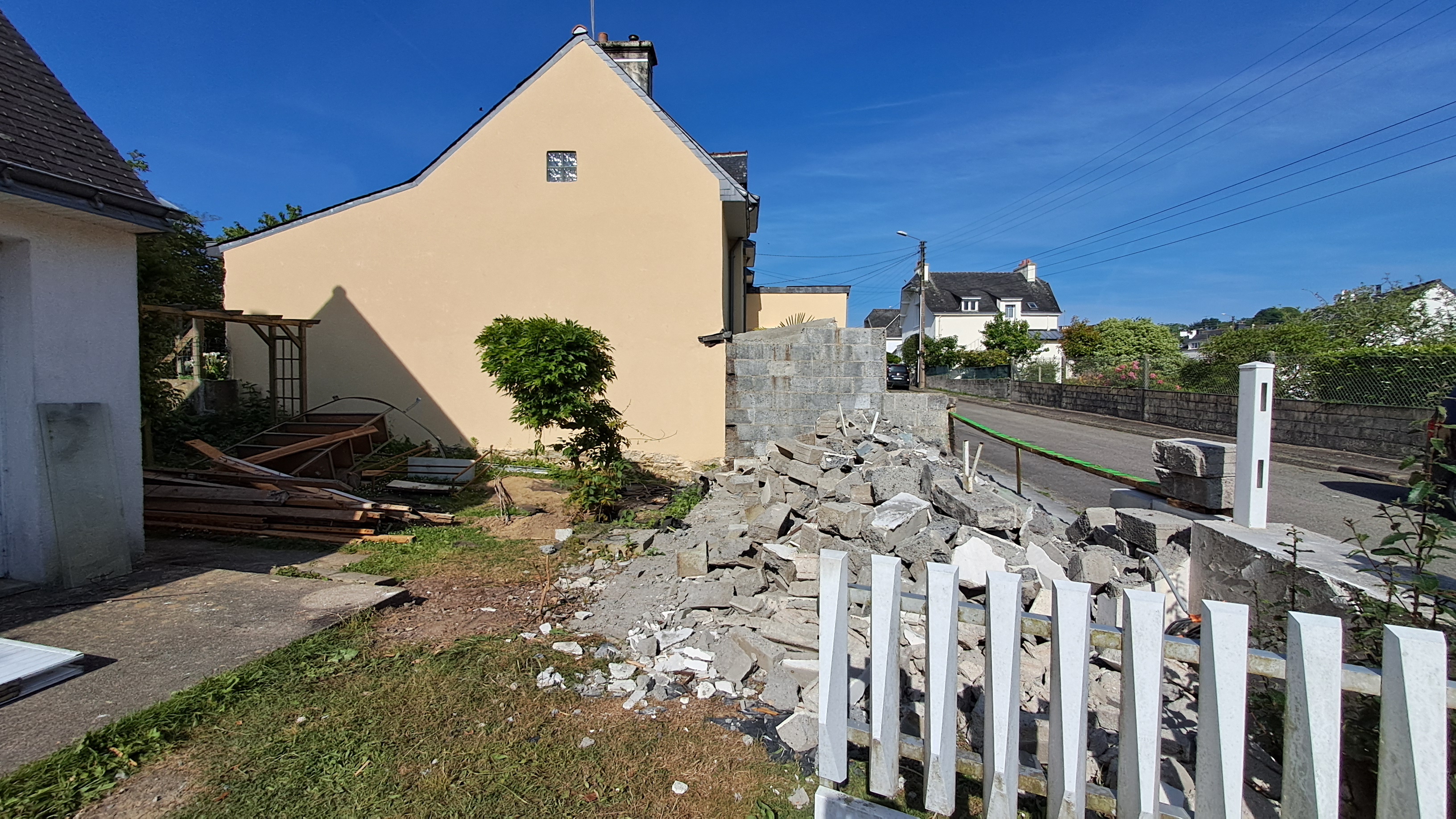 Création d'une extension pour accueillir une cuisine en cours